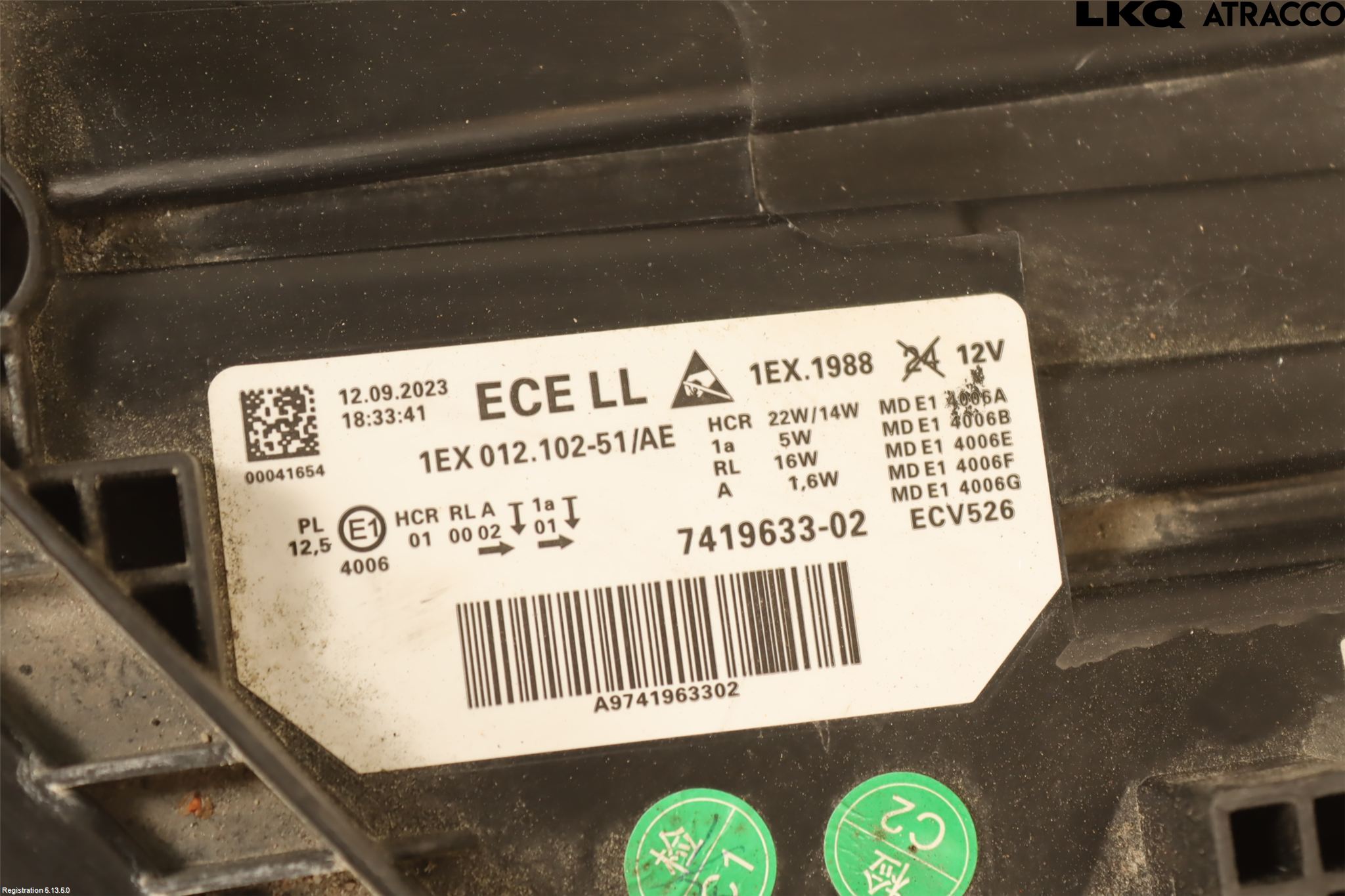 BMW 3 F30/F31/F80 12-19 Strålkastare Vänster