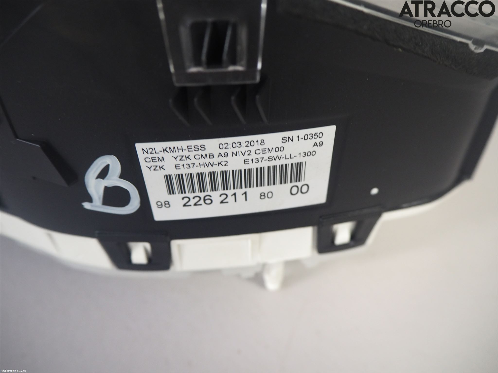 Peugeot PEUGOT 208 16-19 Instrument Komb