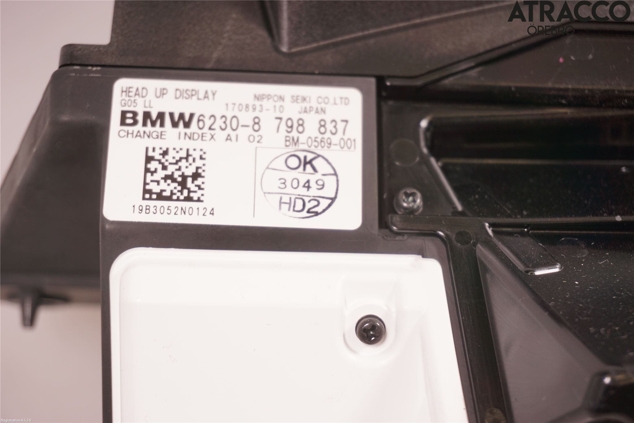 BMW X5 G05 18- Kontrolldisplay