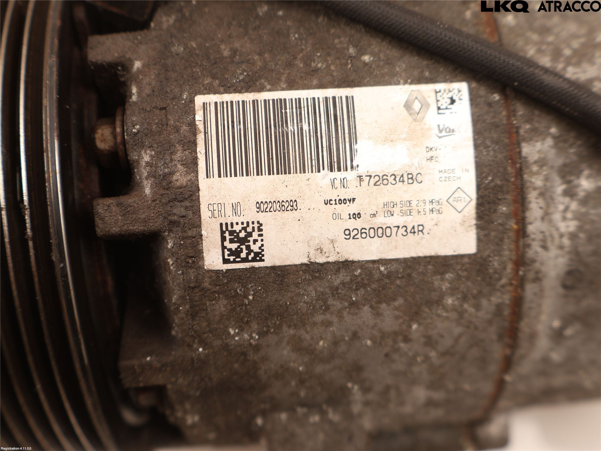 Renault CLIO IV 16-19 Ac Kompressor