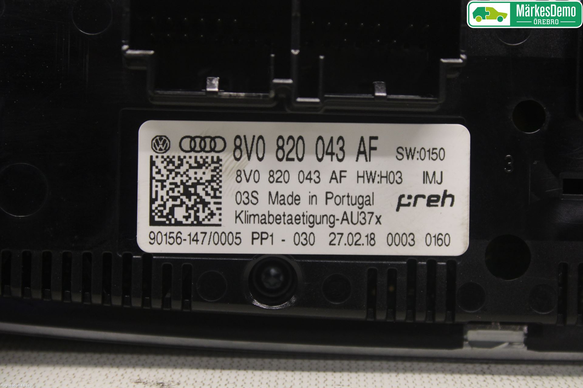 Audi A3/S3 8V 13-20 Ac Styrenhet Ac Manöveren