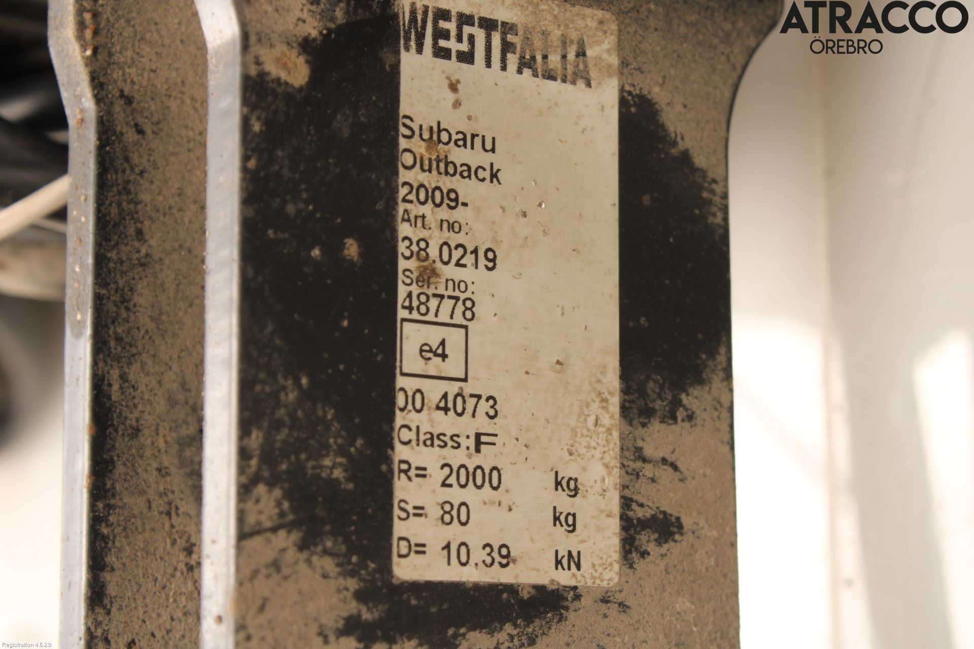 Subaru OUTBACK 10-15 Dragkrok