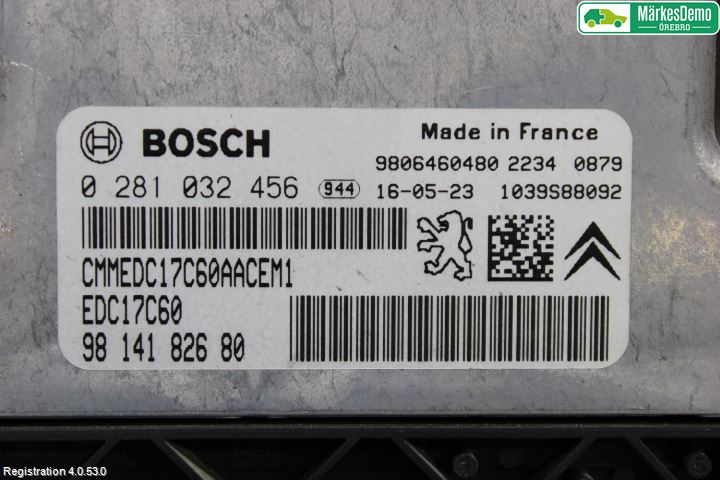 Citroen C4 GRAND PICASSO 14-18 Styrenhet Insprut Bensin
