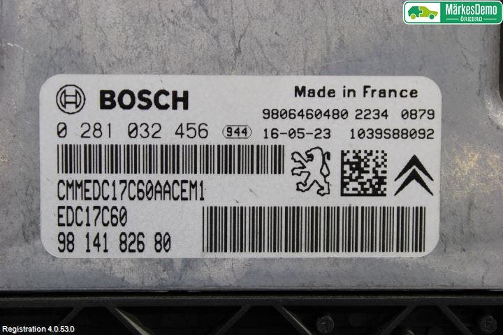 Citroen C4 GRAND PICASSO 14-18 Styrenhet Insprut Bensin