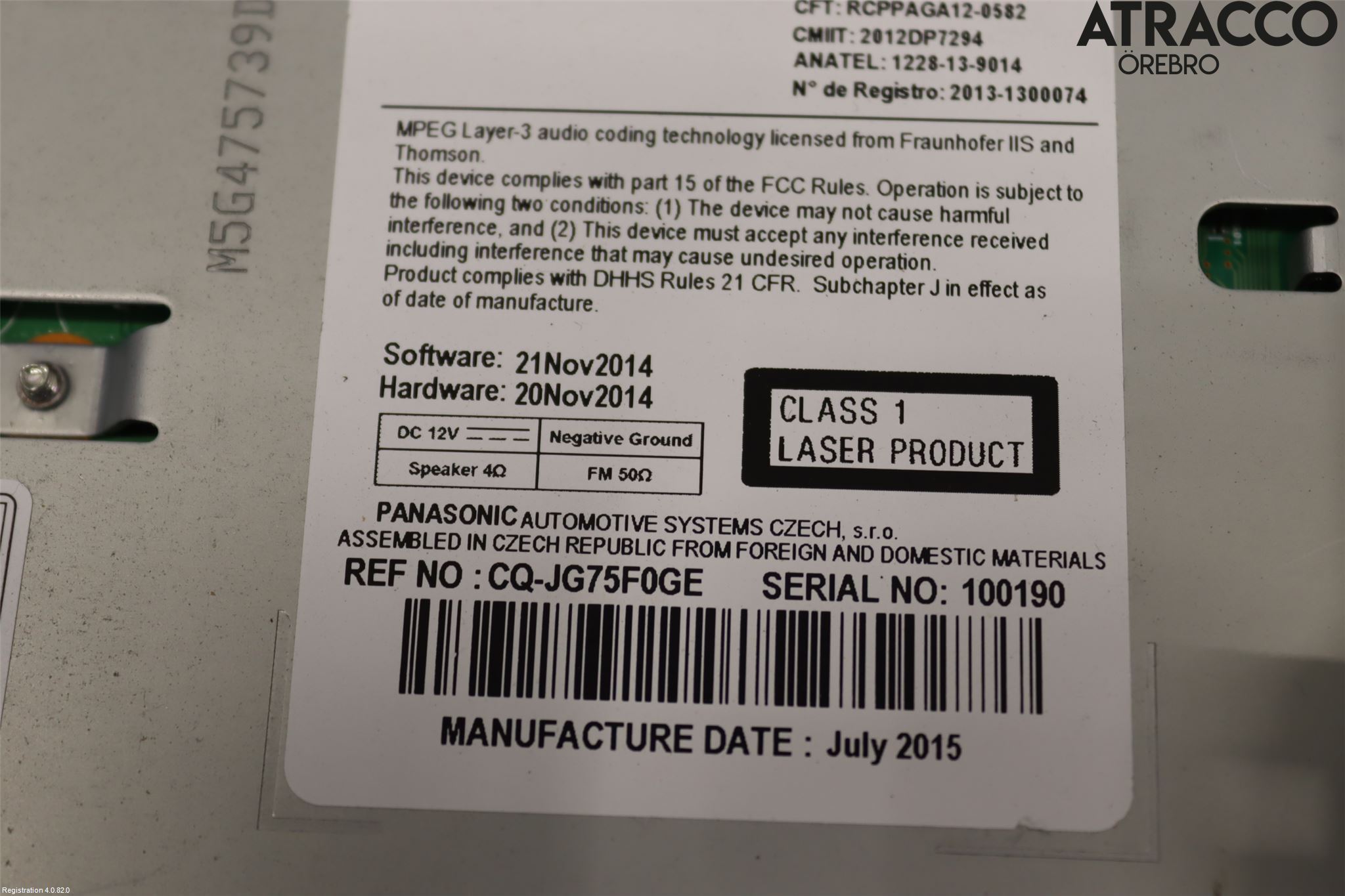 Opel MERIVA B 10-17 Cd Radio - Multimediapanel