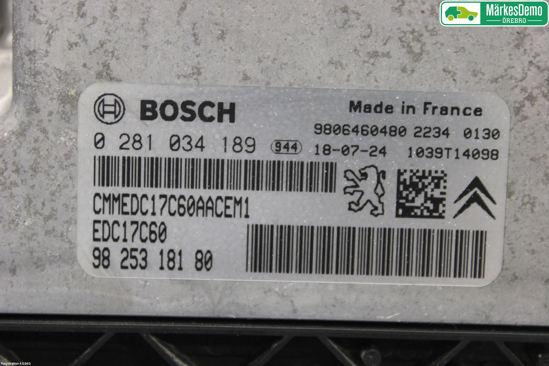 Peugeot EXPERT/E-EXPERT 17- Styrenhet Insprut Bensin