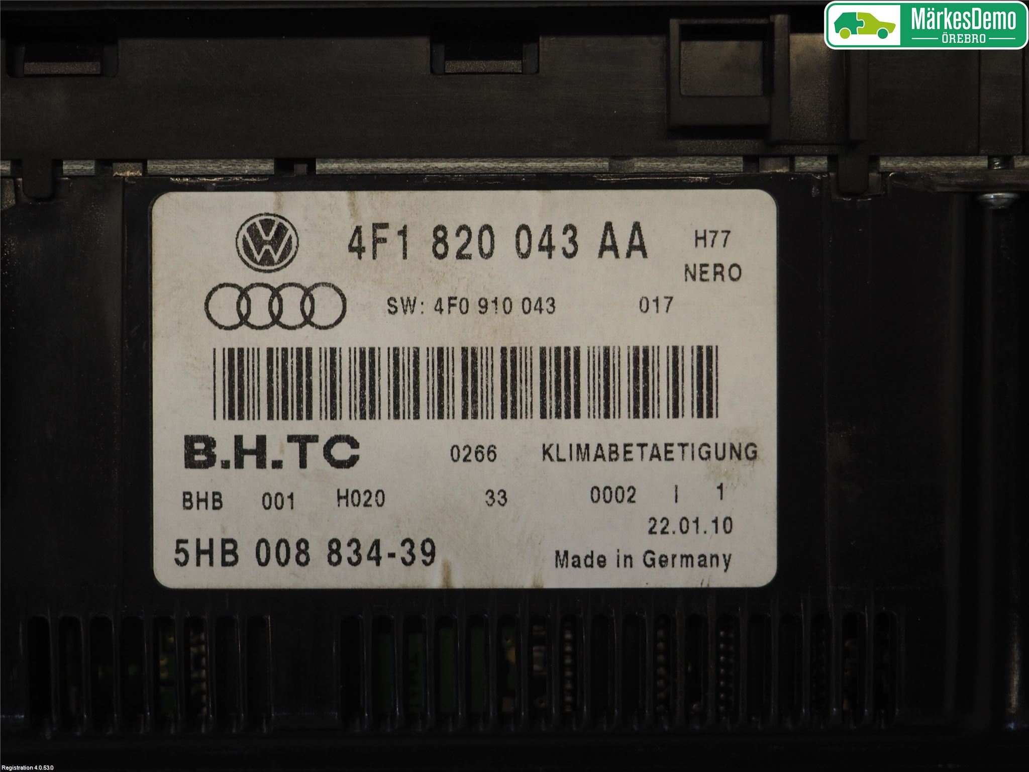 Audi A6/S6     05-11 Ac Styrenhet Ac Manöveren