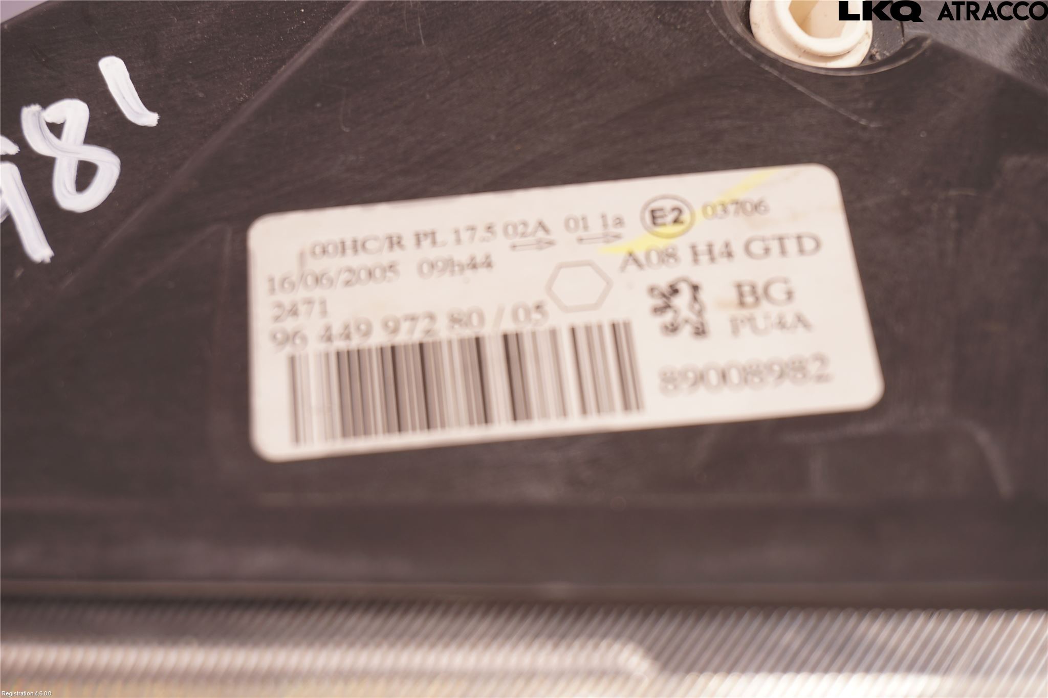 Peugeot 1007 Strålkastare Vänster