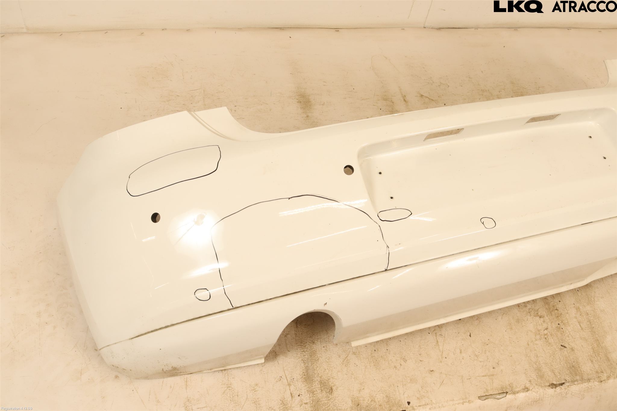 Volkswagen VW POLO 10-17 Stötfångarbeklädnad Bak