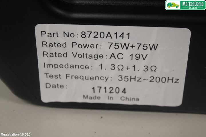 Mitsubishi OUTLANDER 13-21 Högtalare