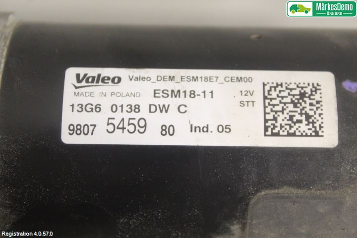 Peugeot PEUGOT 208 16-19 Startmotor