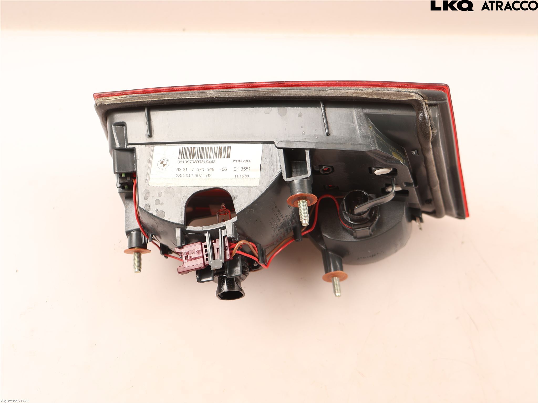 BMW 5 F10/F11/F18 09-17 Bakljus Lucka Hö