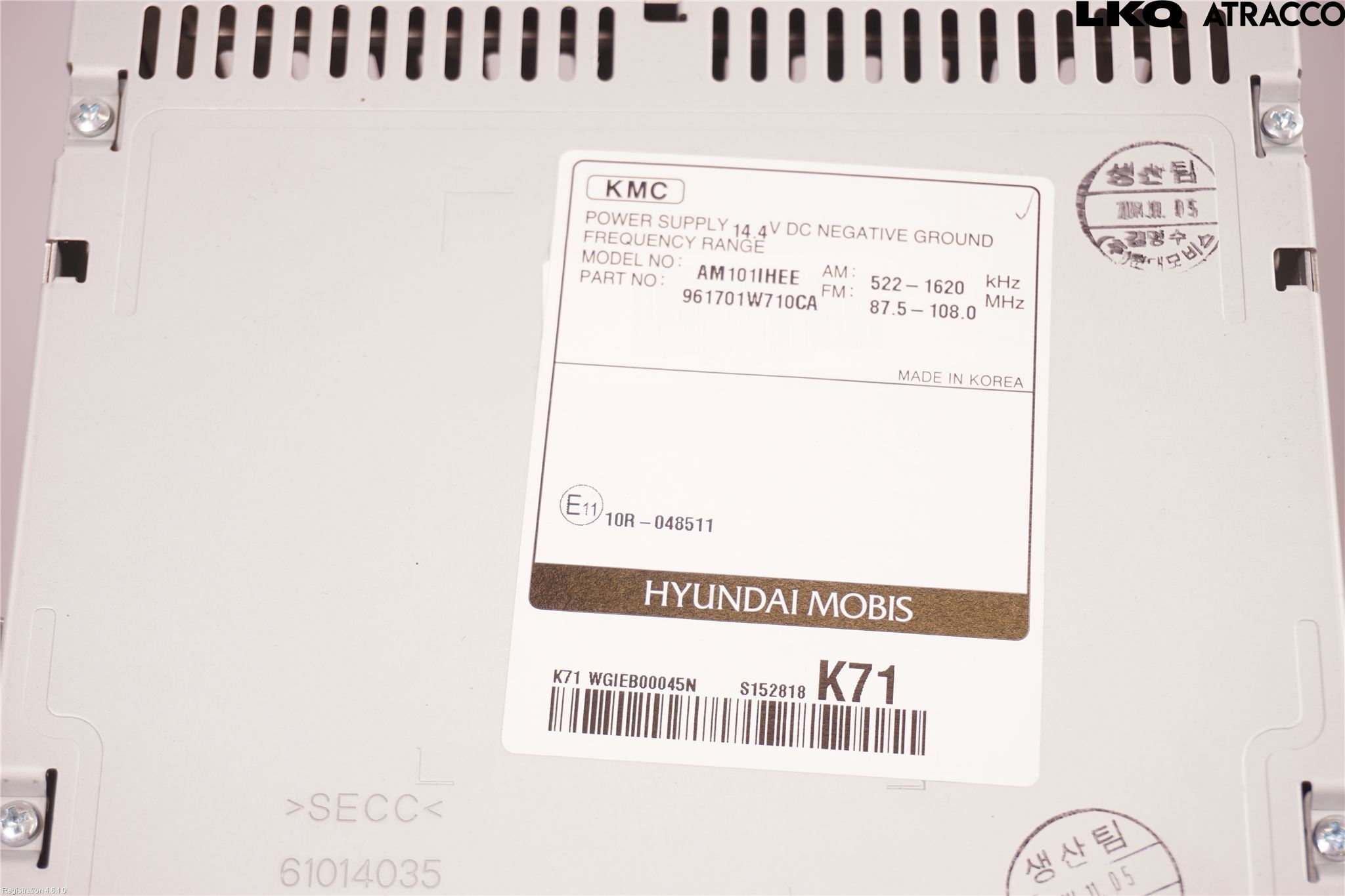 Kia RIO 12-16 Cd Radio - Multimediapanel