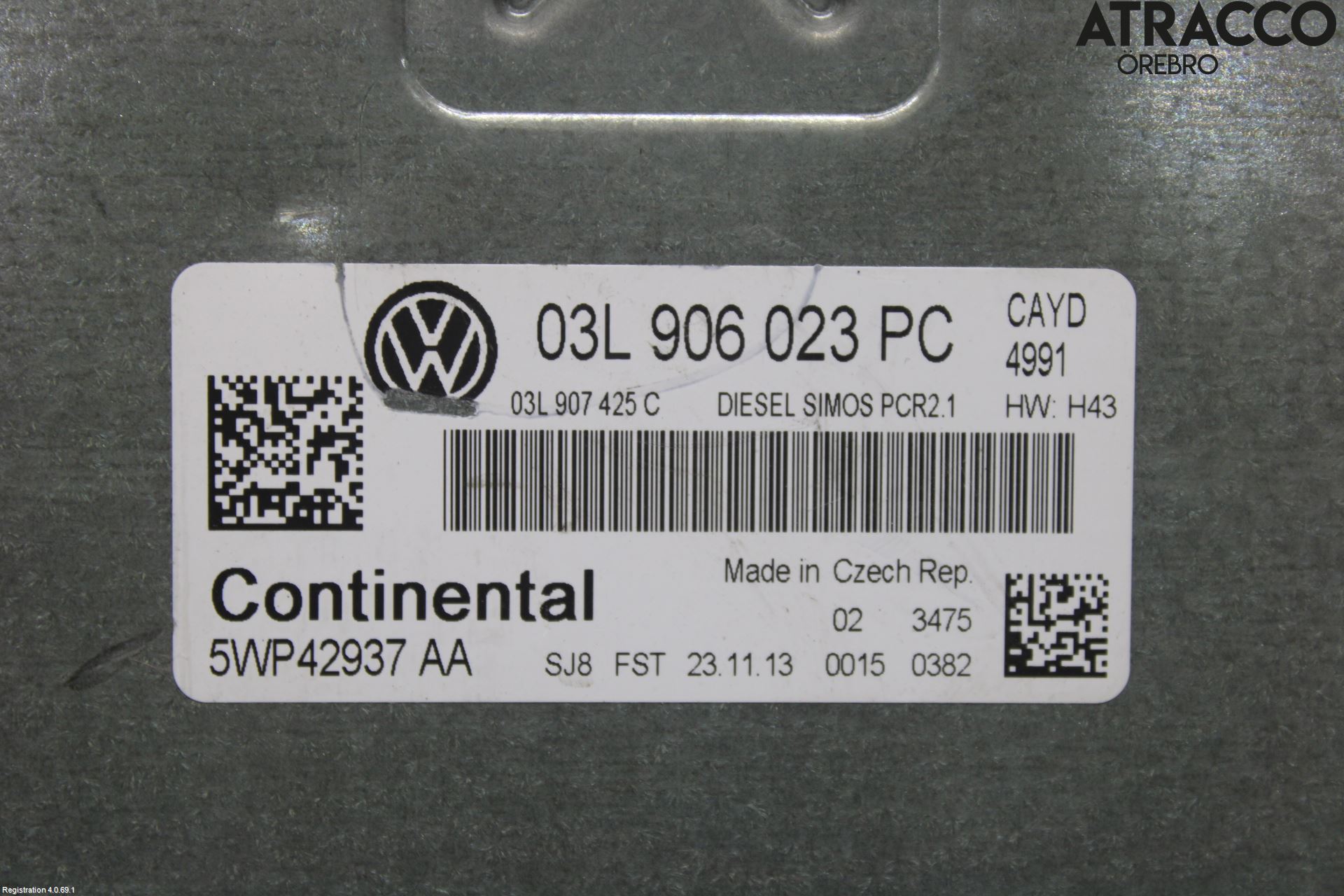 Volkswagen VW CADDY 11-15 Styrenhet Insprut Bensin