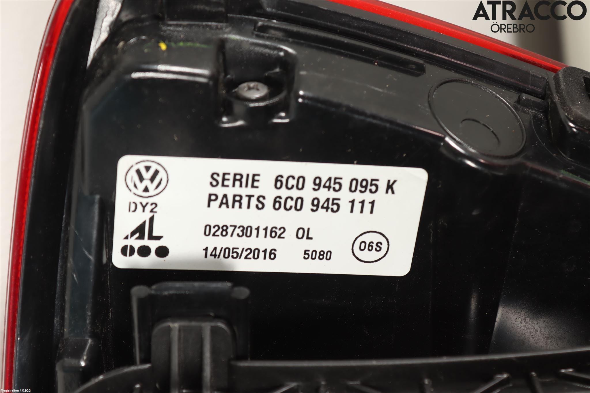 Volkswagen VW POLO 10-17 Bakljus Vänster