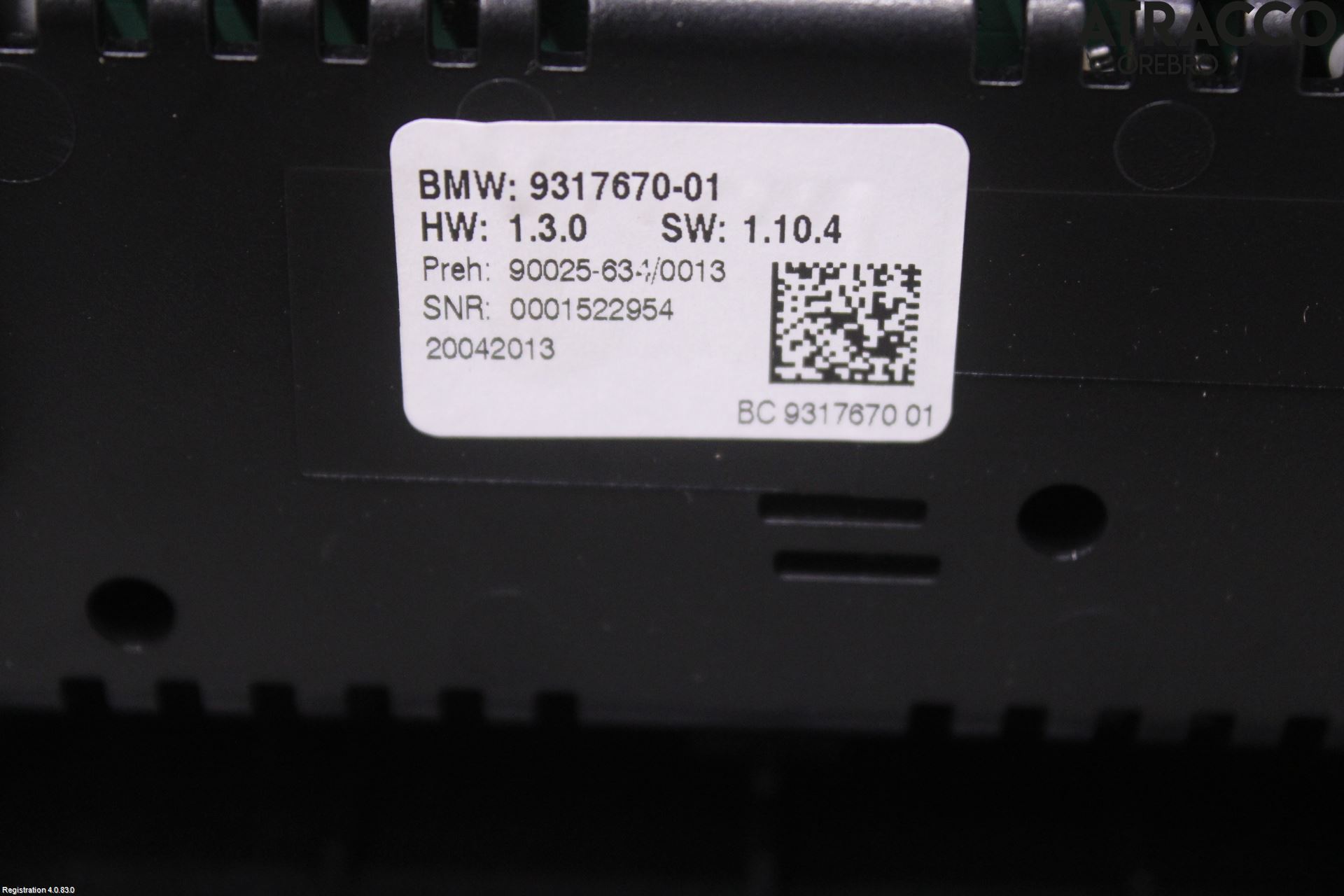 BMW 5 F10/F11/F18 09-17 Ac Styrenhet Ac Manöveren