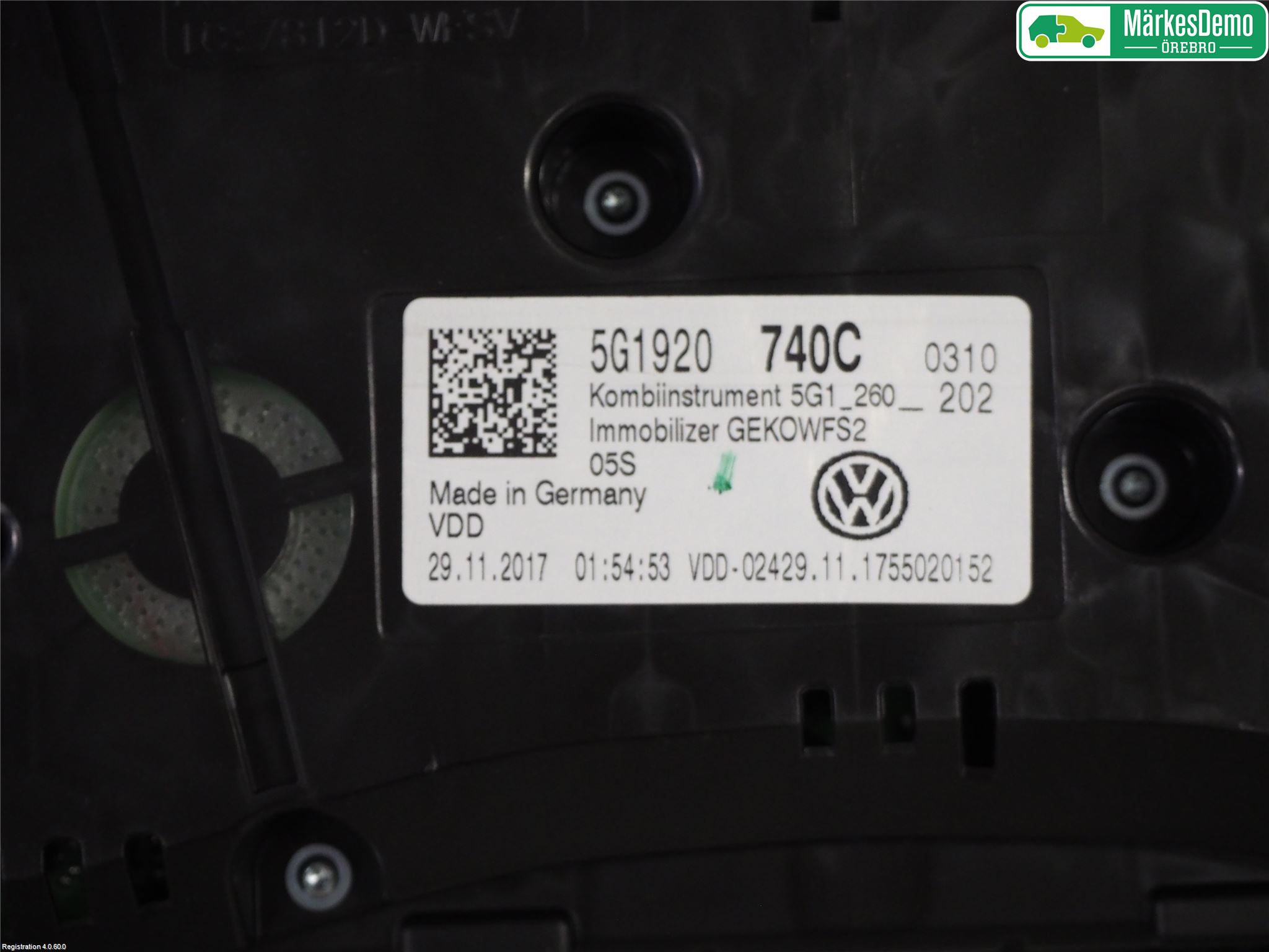 Volkswagen VW GOLF / E-GOLF VII 13-20 Instrument Komb