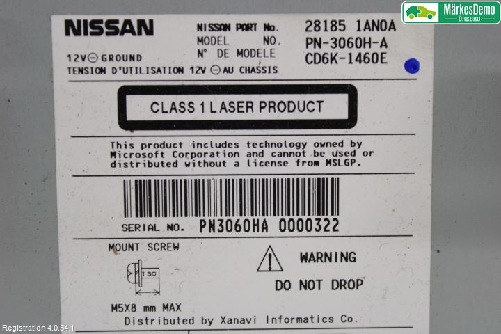 Nissan MURANO    02-08 Radio