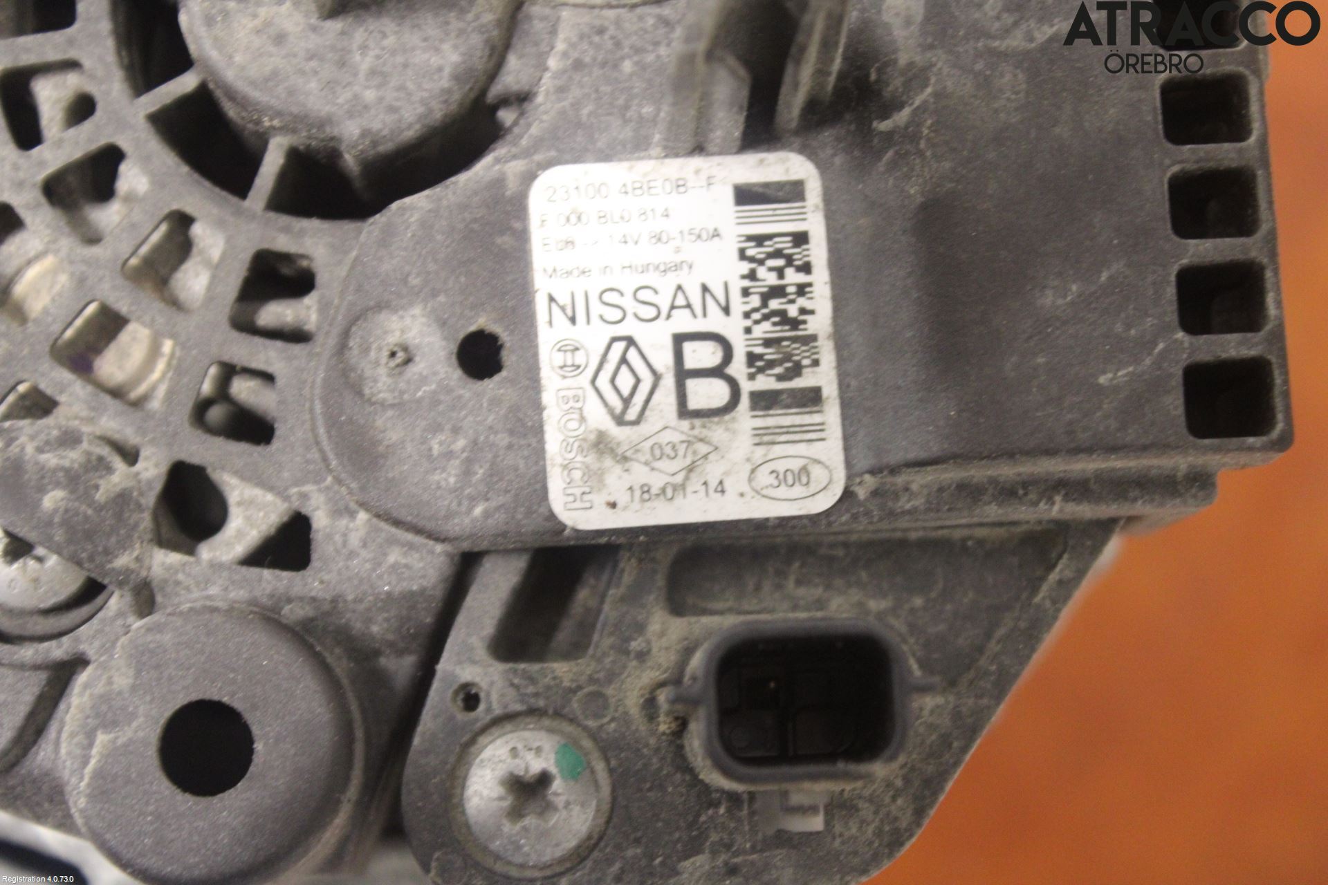 Nissan QASHQAI 17-21 Generator