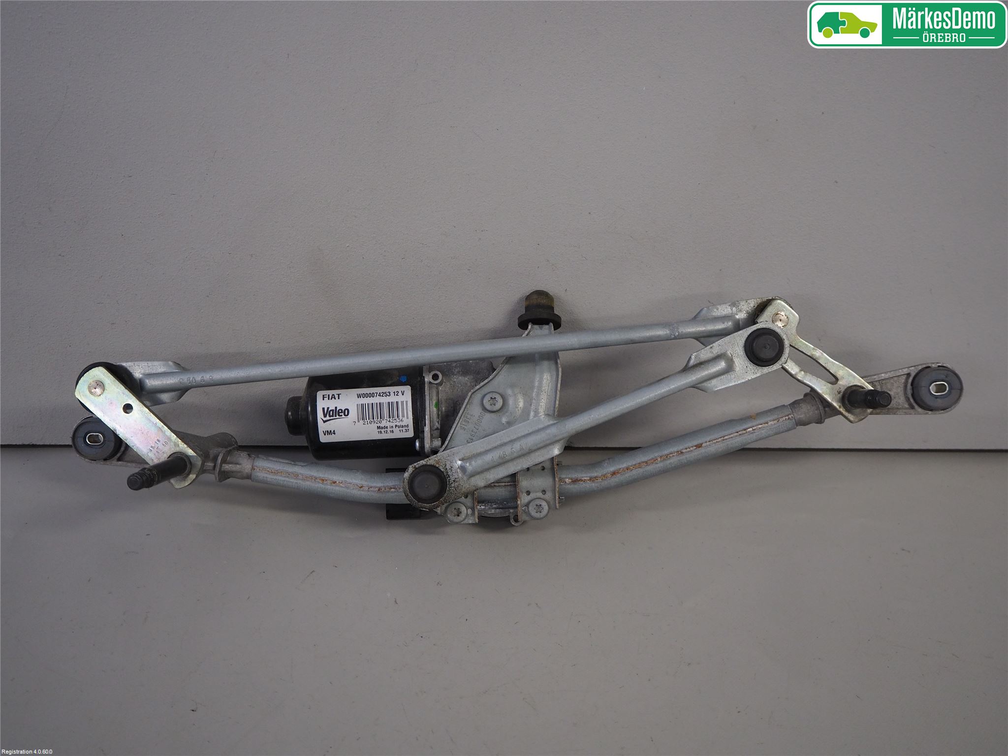 Fiat TIPO/CROSS 16- Torkarmotor Vindruta