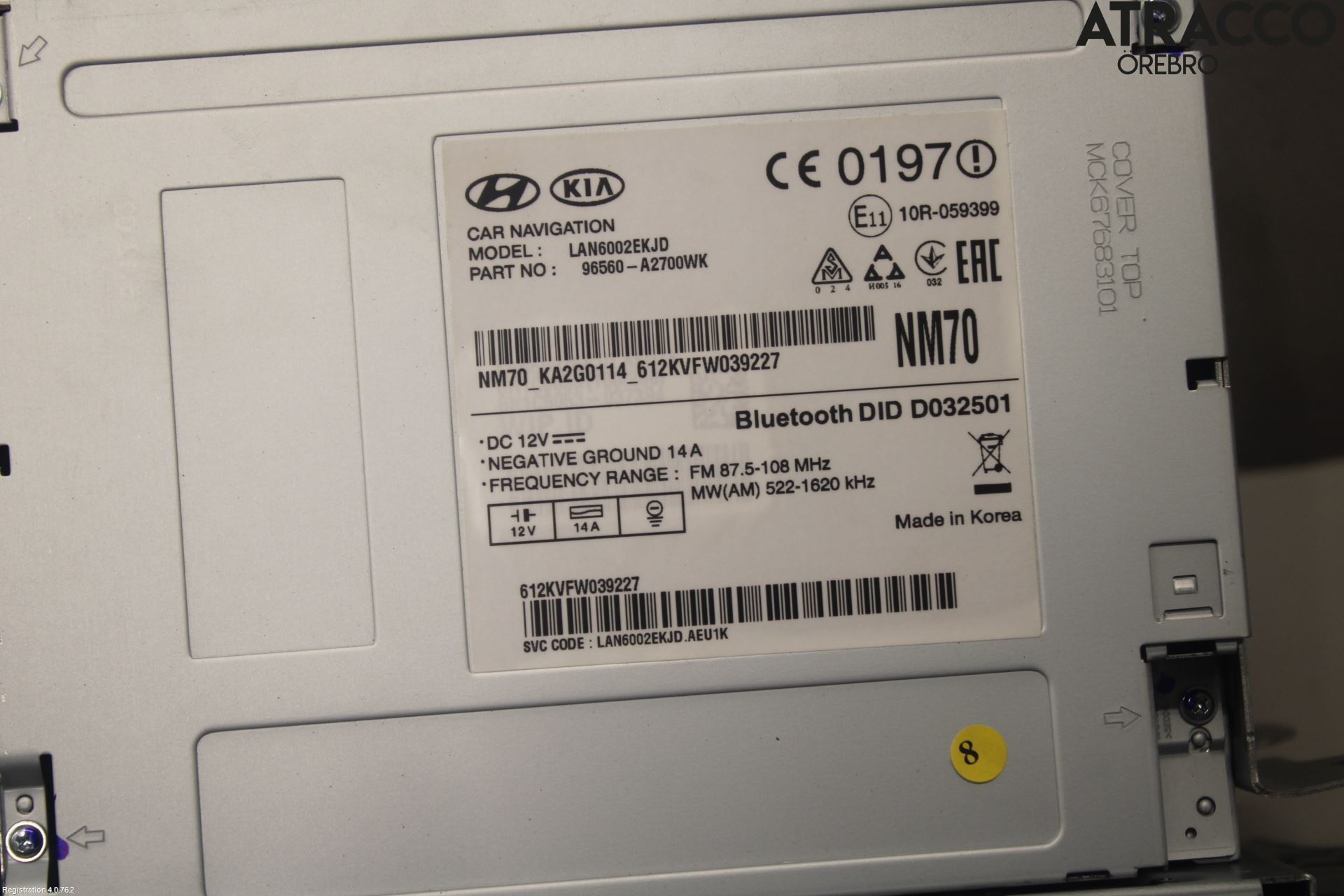 Kia CEED 12-18 Cd Radio - Multimediapanel