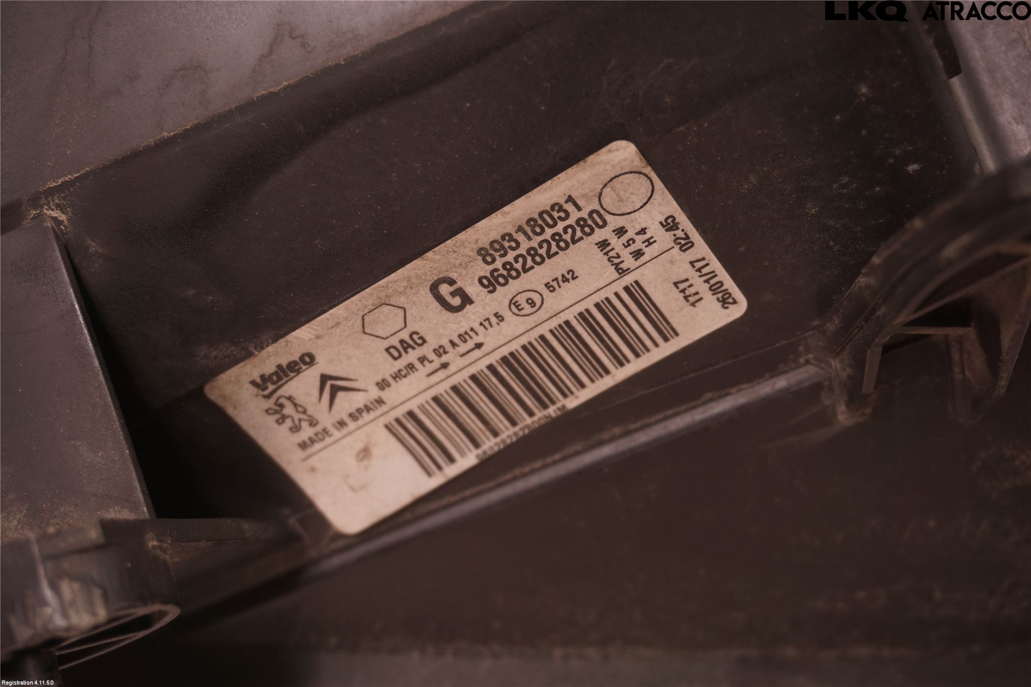 Citroen BERLINGO 08-18 Strålkastare Vänster