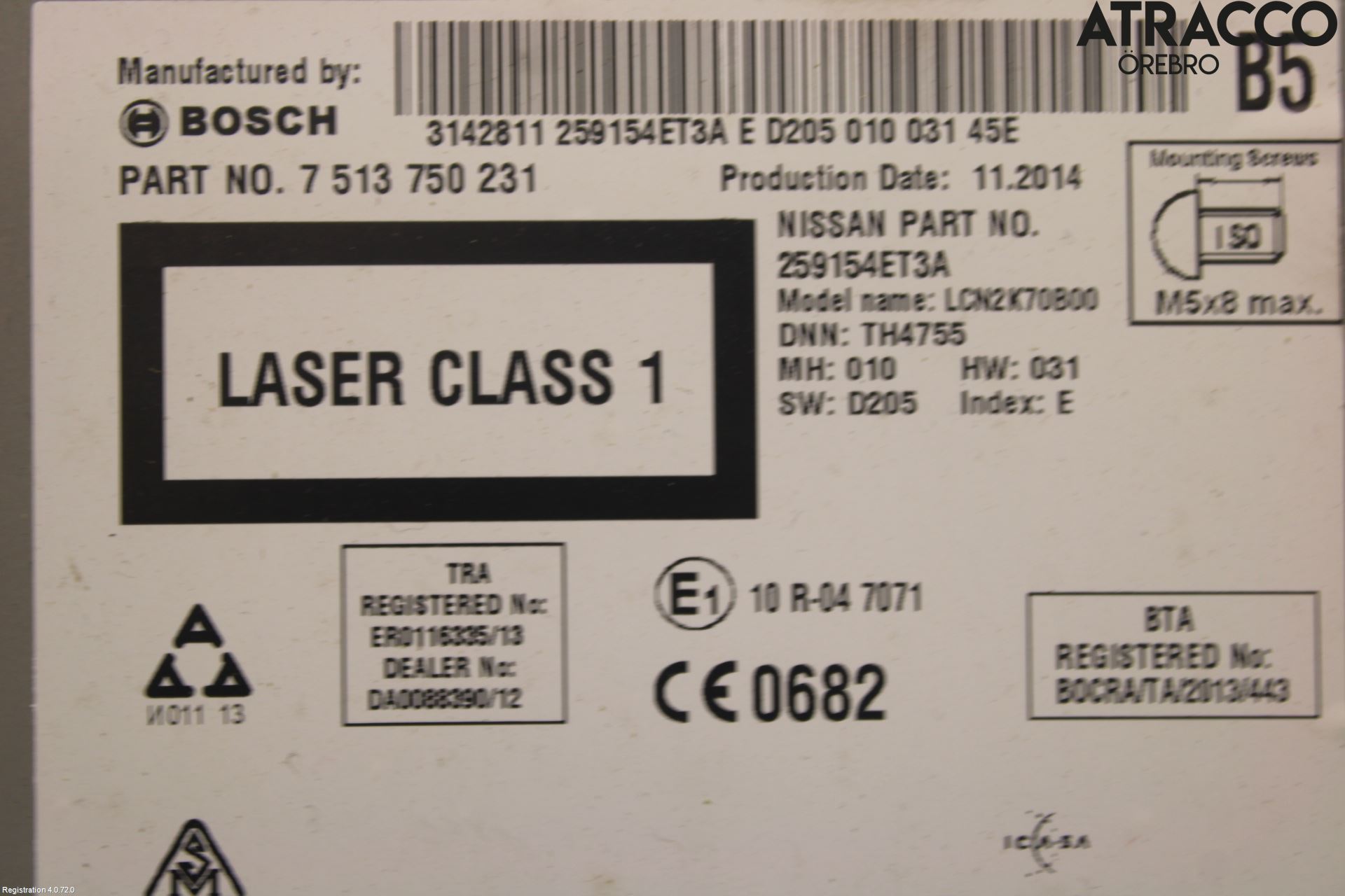 Nissan QASHQAI 14-17 Cd Radio - Multimediapanel