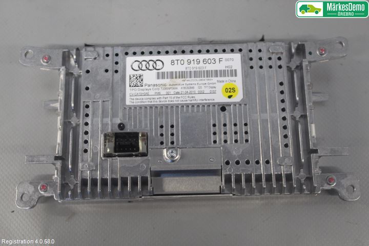 Audi A4/S4 08-11 Multifunktionsdisplay