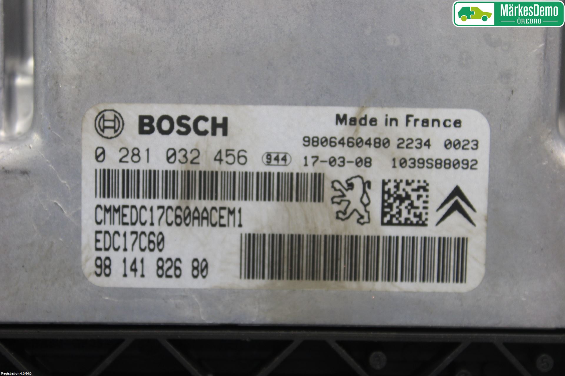 Citroen BERLINGO 08-18 Styrenhet Insprut Bensin