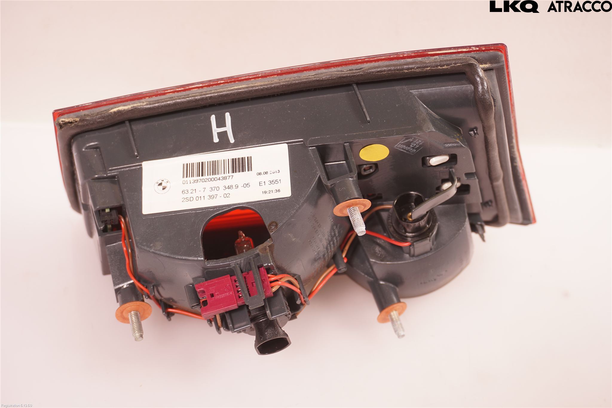 BMW 5 F10/F11/F18 09-17 Bakljus Lucka Hö
