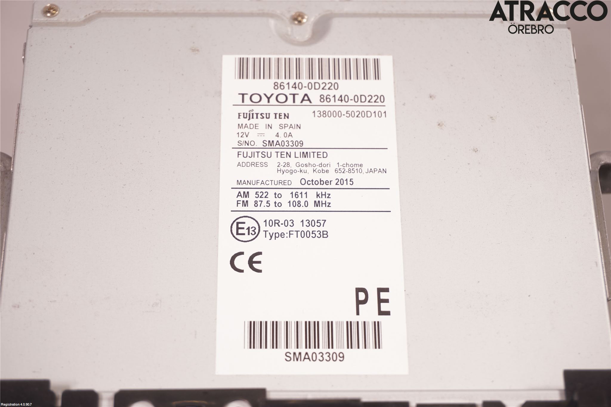 Toyota YARIS XP130 15-20 Cd Radio - Multimediapanel