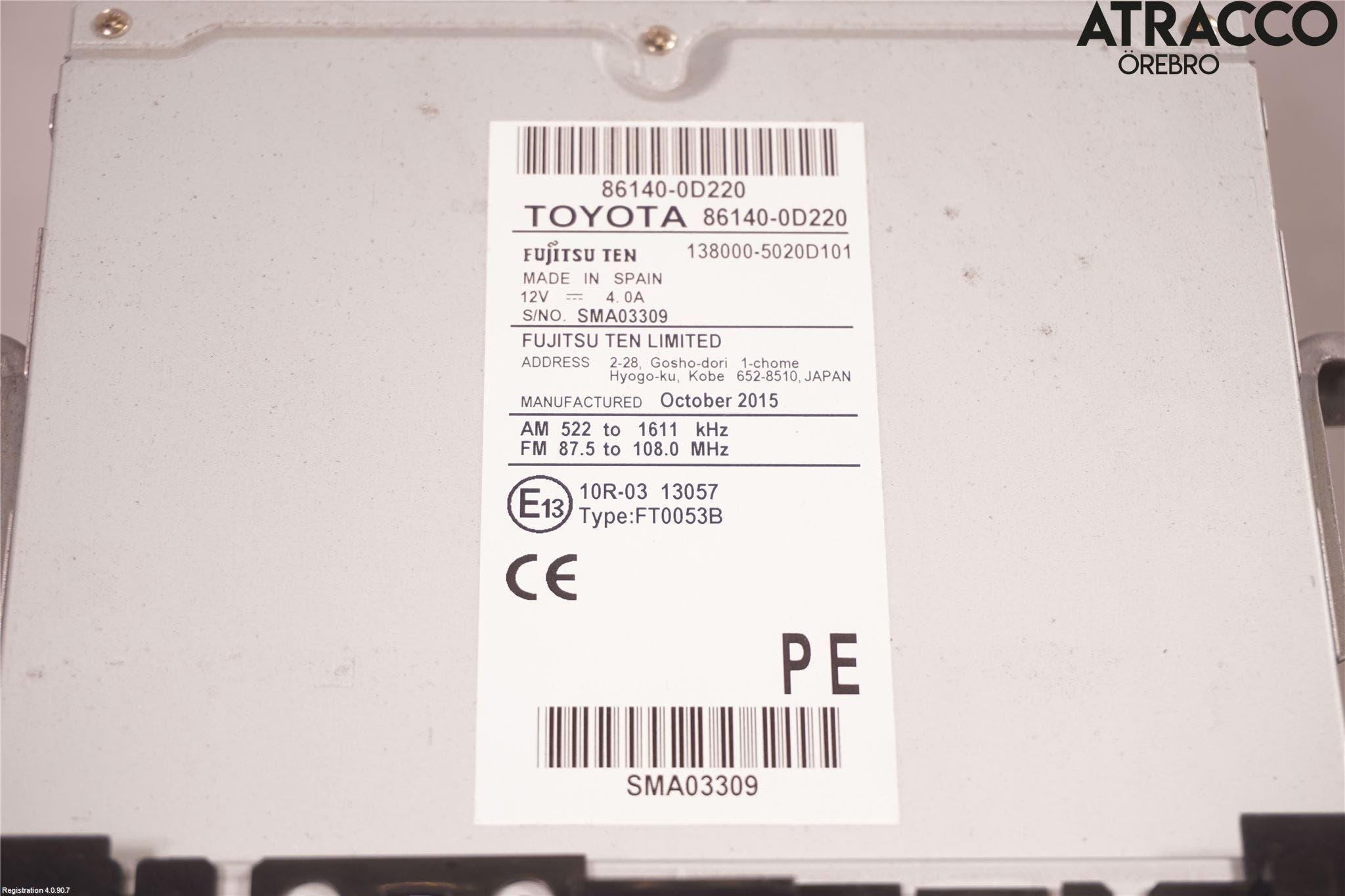 Toyota YARIS XP130 15-20 Cd Radio - Multimediapanel