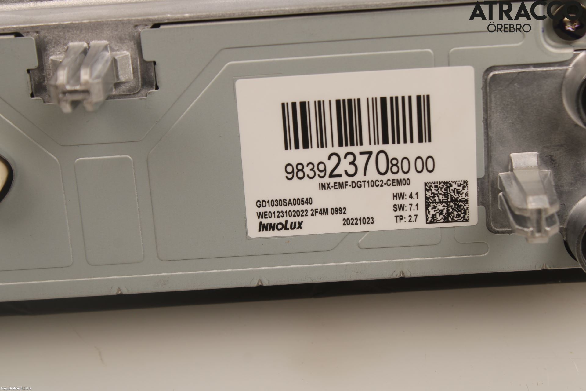 Citroen DS 4 / DS 4 E-TENSE 22- Bildskärm