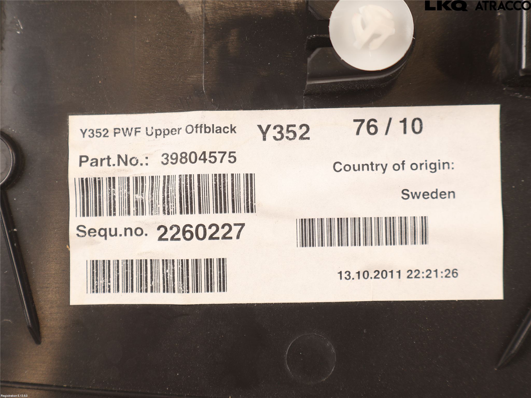 Volvo V60 11-13 Inredning Bakluckeklädsel