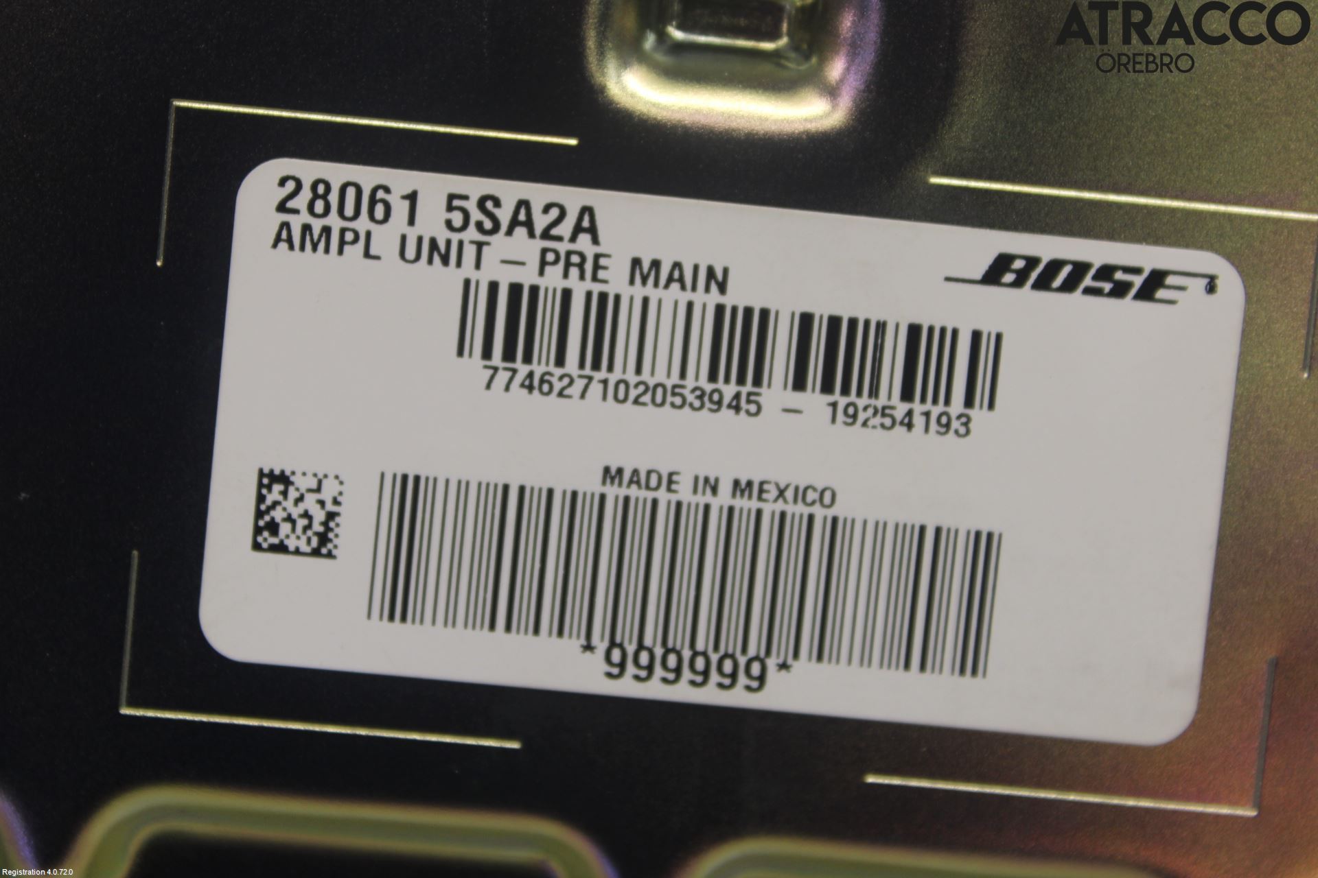 Nissan LEAF 18- Radio-Stereo Förstärkare