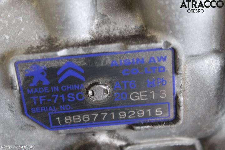 Citroen C4 CACTUS 14-20 Växellåda Automat