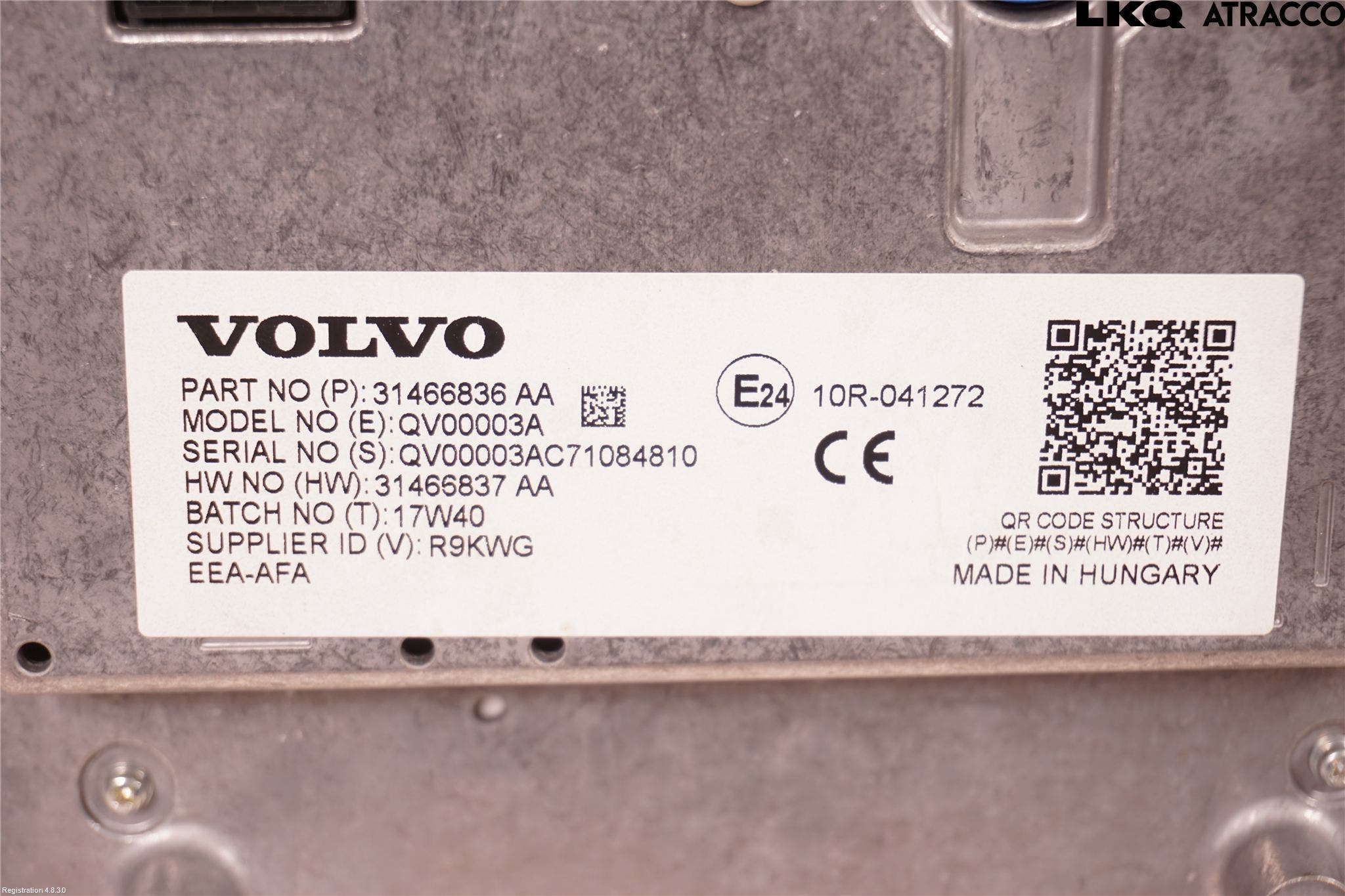 Volvo V90 17->> Bildskärm