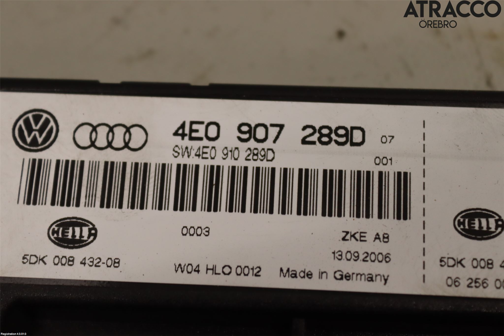 Audi A8/S8 4E  02-09 Komfort Styrdon
