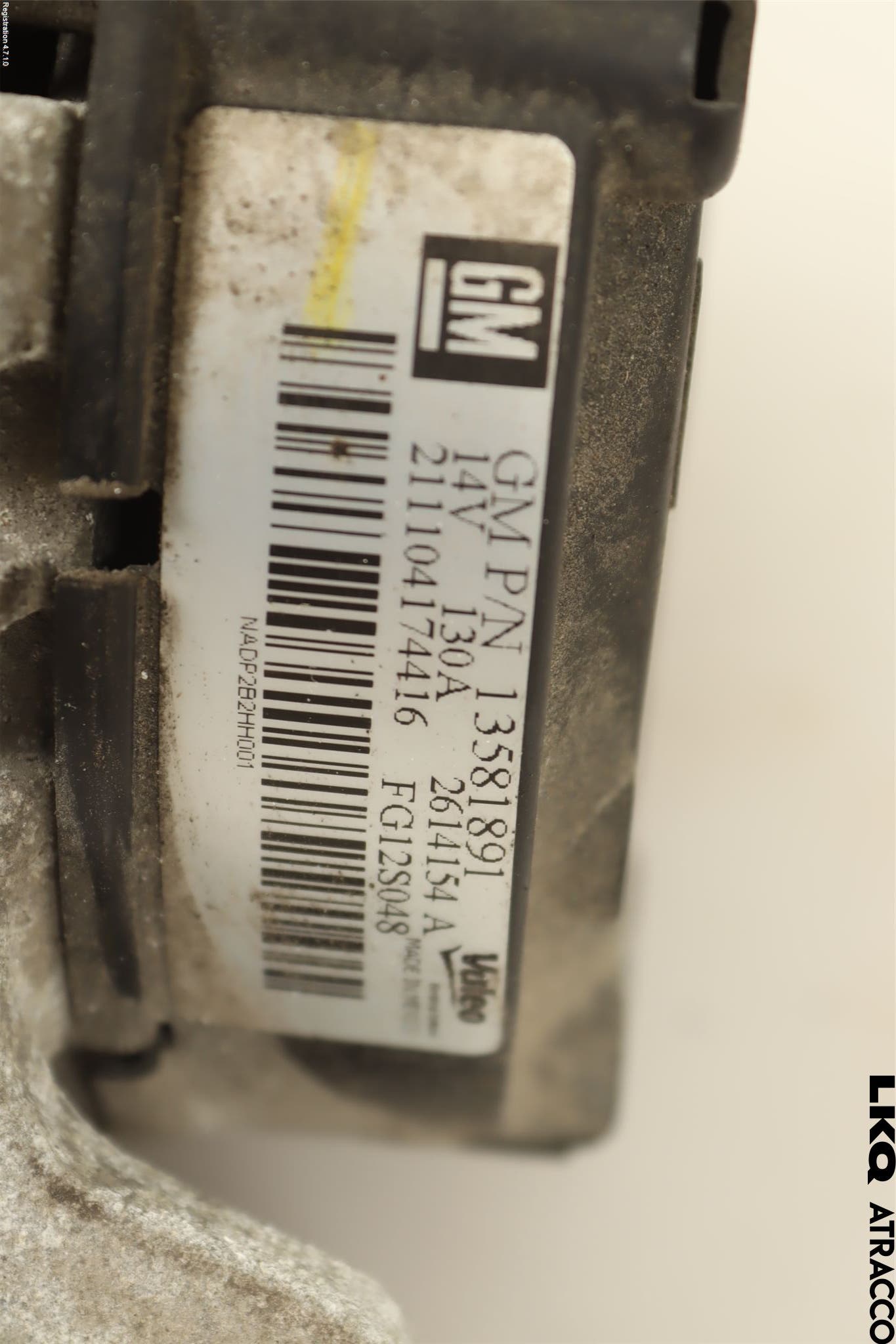 Opel ASTRA J 10-15 Generator