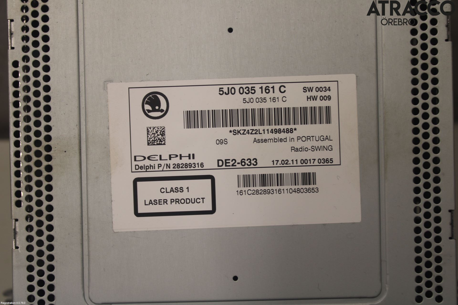 Skoda FABIA 07-14 Cd Radio - Multimediapanel