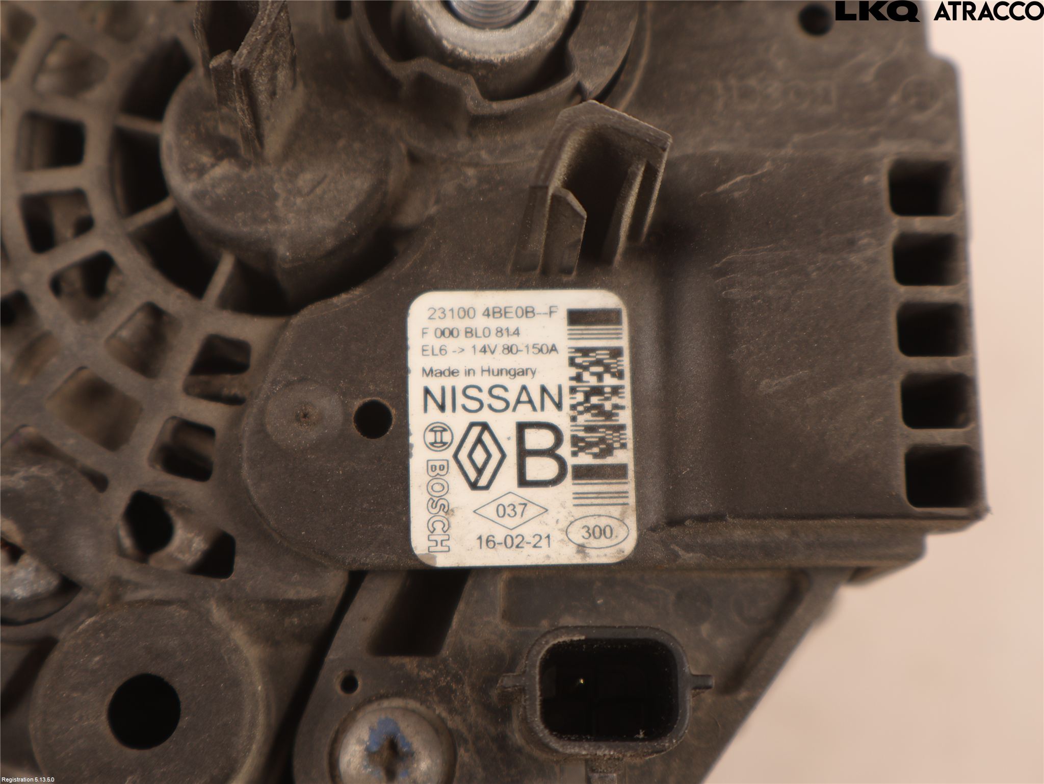 Nissan QASHQAI 14-17 Generator