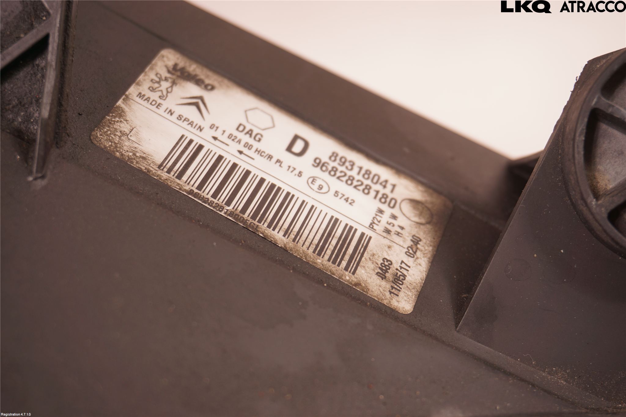 Citroen BERLINGO 08-18 Strålkastare Höger