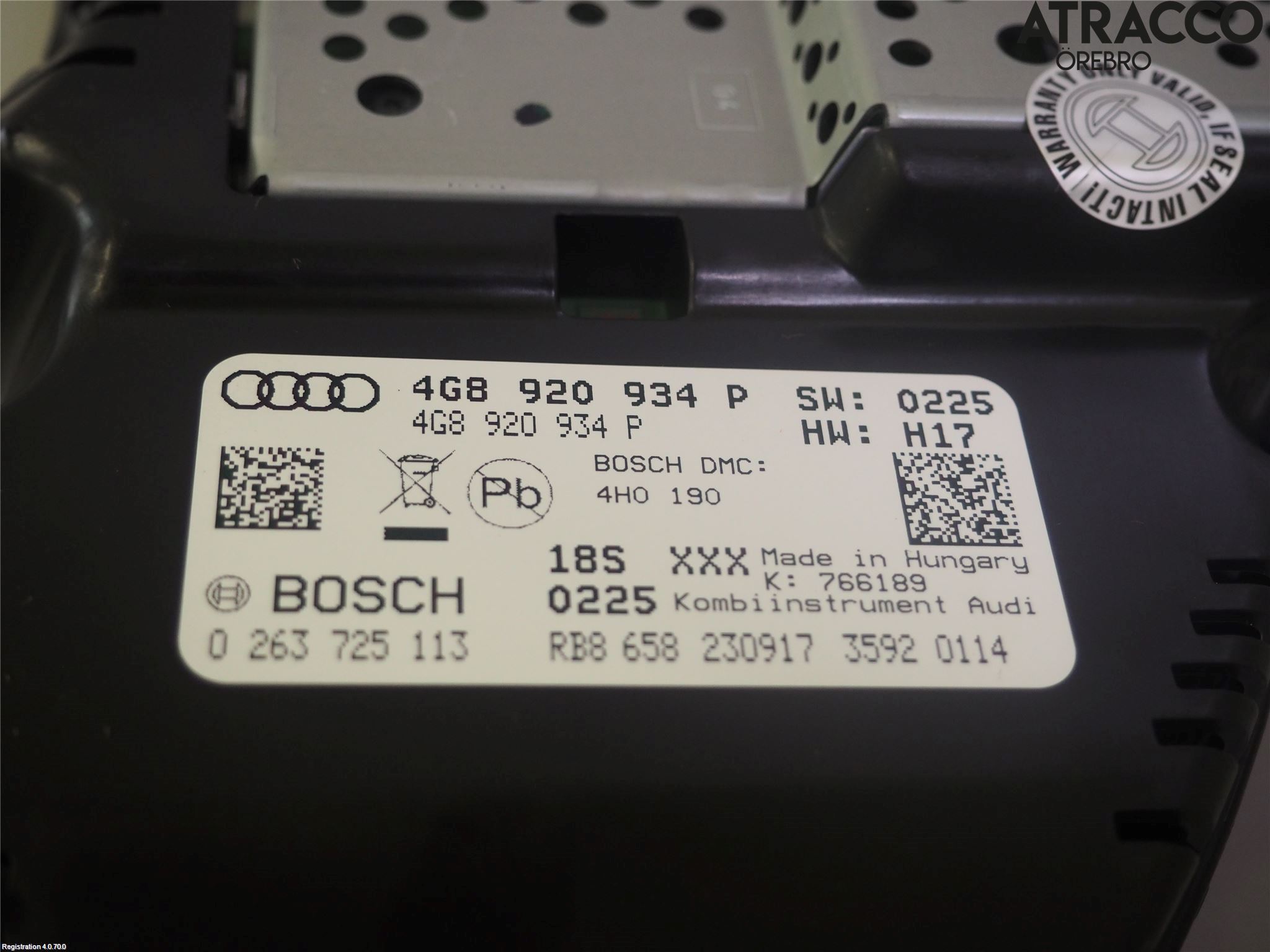 Audi A7/S7 4G 11-17 Instrument Komb