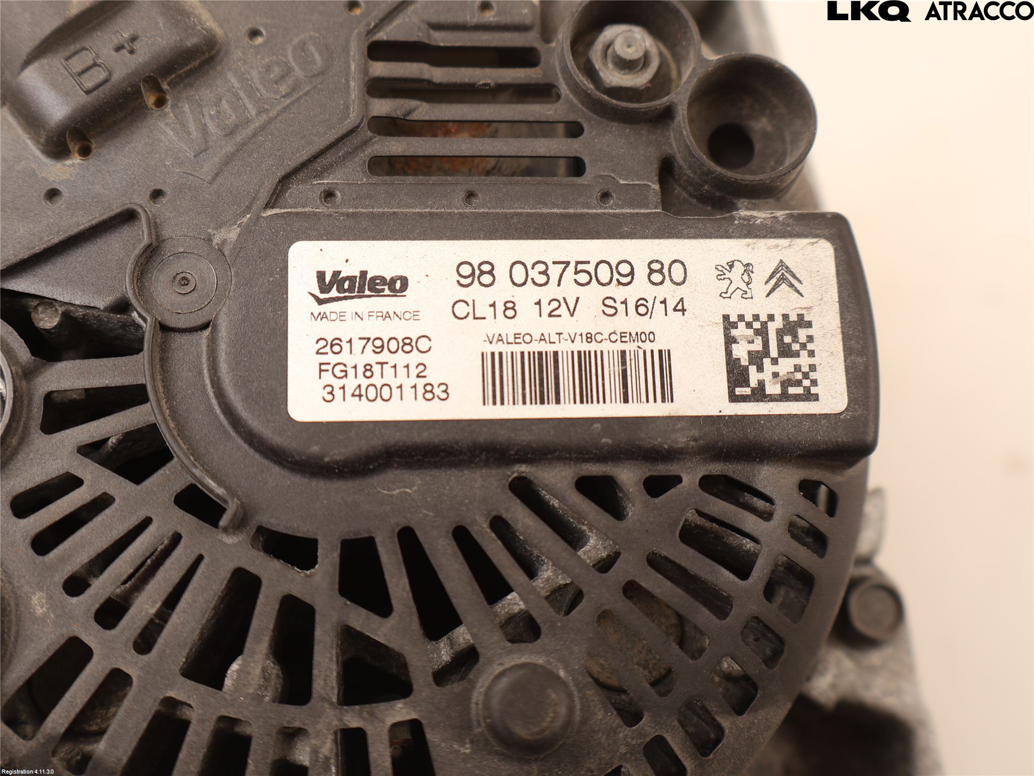 Peugeot 508 11-18 Generator