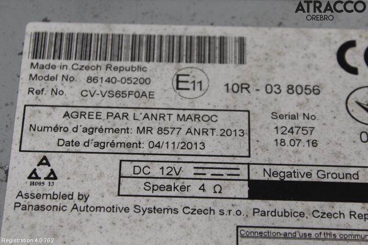Toyota AVENSIS 16-18 Gps Navigator