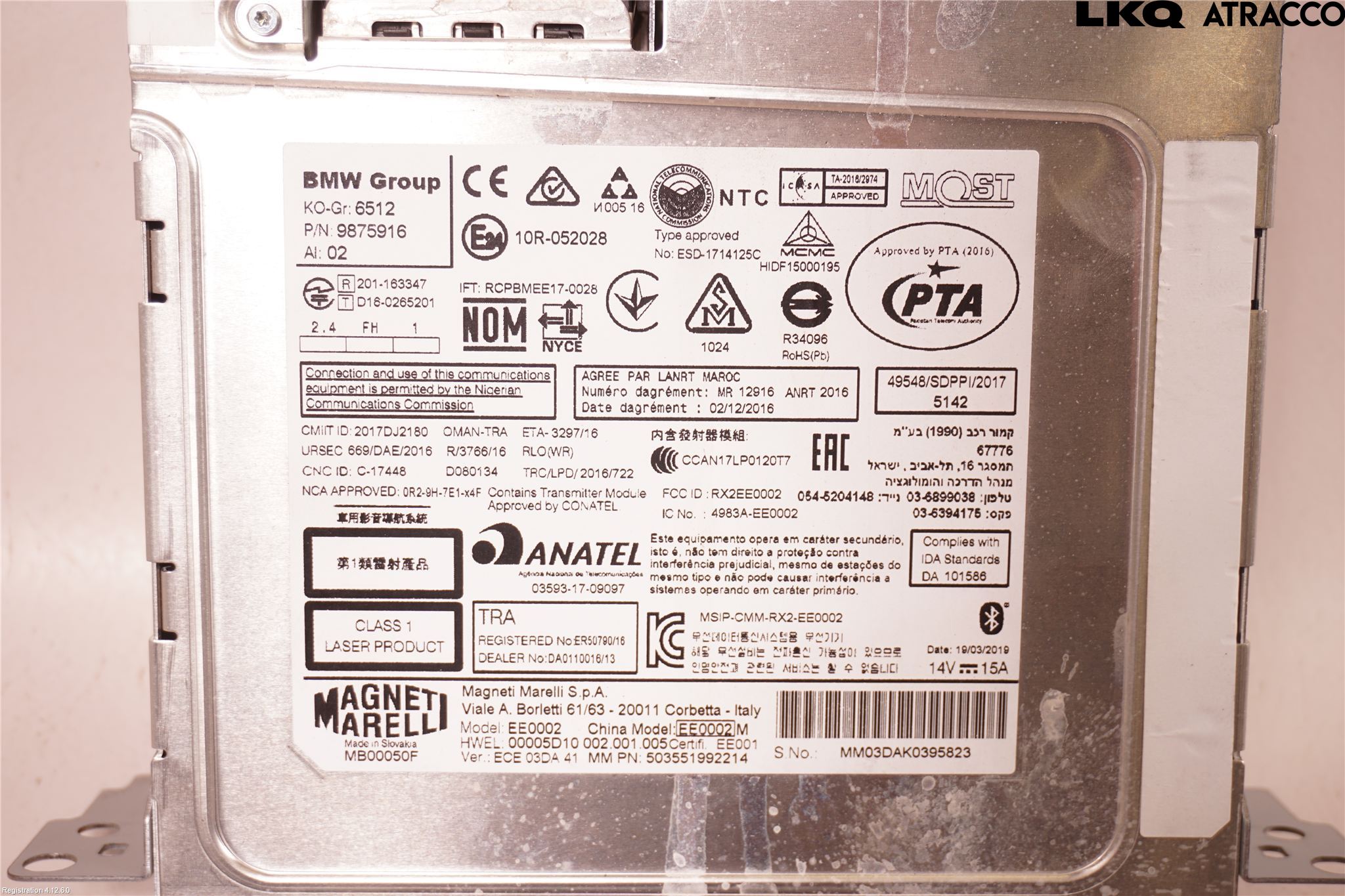 BMW X1 F48 15-22 Styrenhet Multimedia