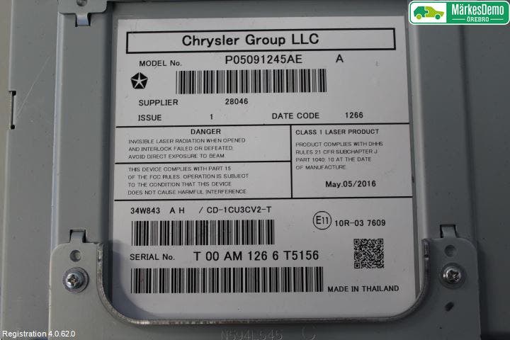 Jeep GRAND CHEROKEE 10-20 Cd Växlare