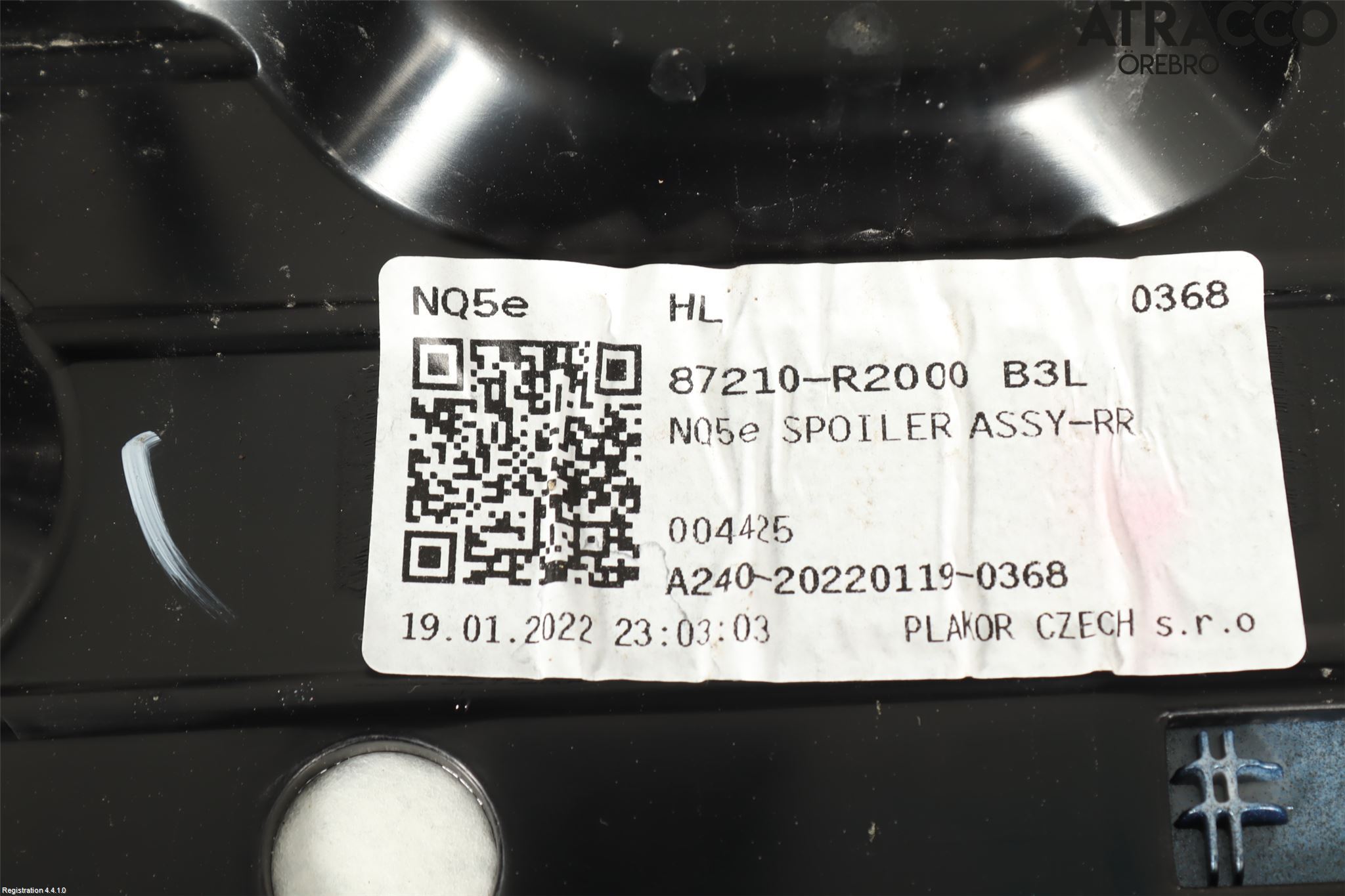 Kia SPORTAGE (NQ5) 22- Spoiler Baklucka