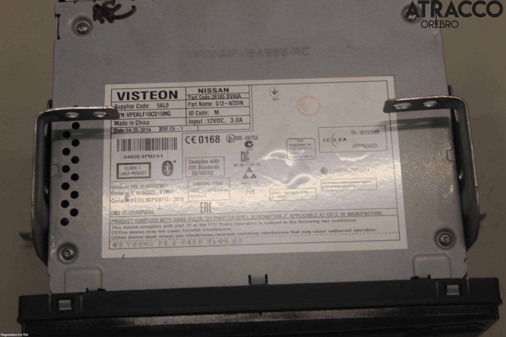 Nissan JUKE 14-19 Cd Radio - Multimediapanel