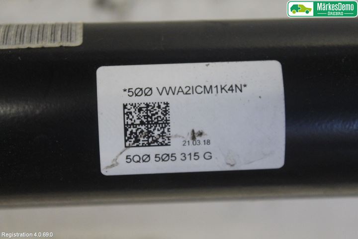 Audi A3/S3 8V 13-20 Bakaxelbalk